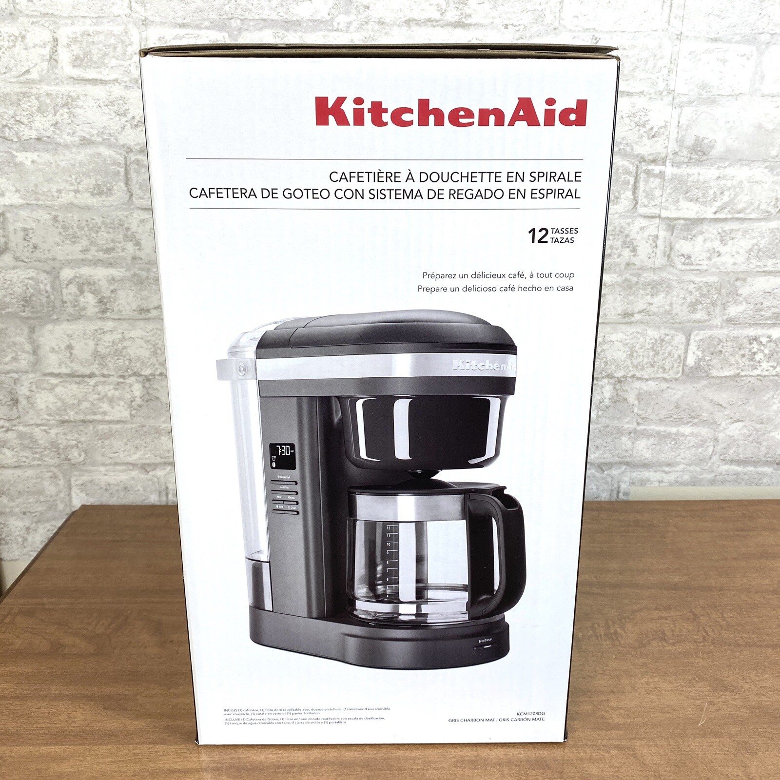 NIB KitchenAid 12Cup Drip Coffee Maker with Spiral Showerhead