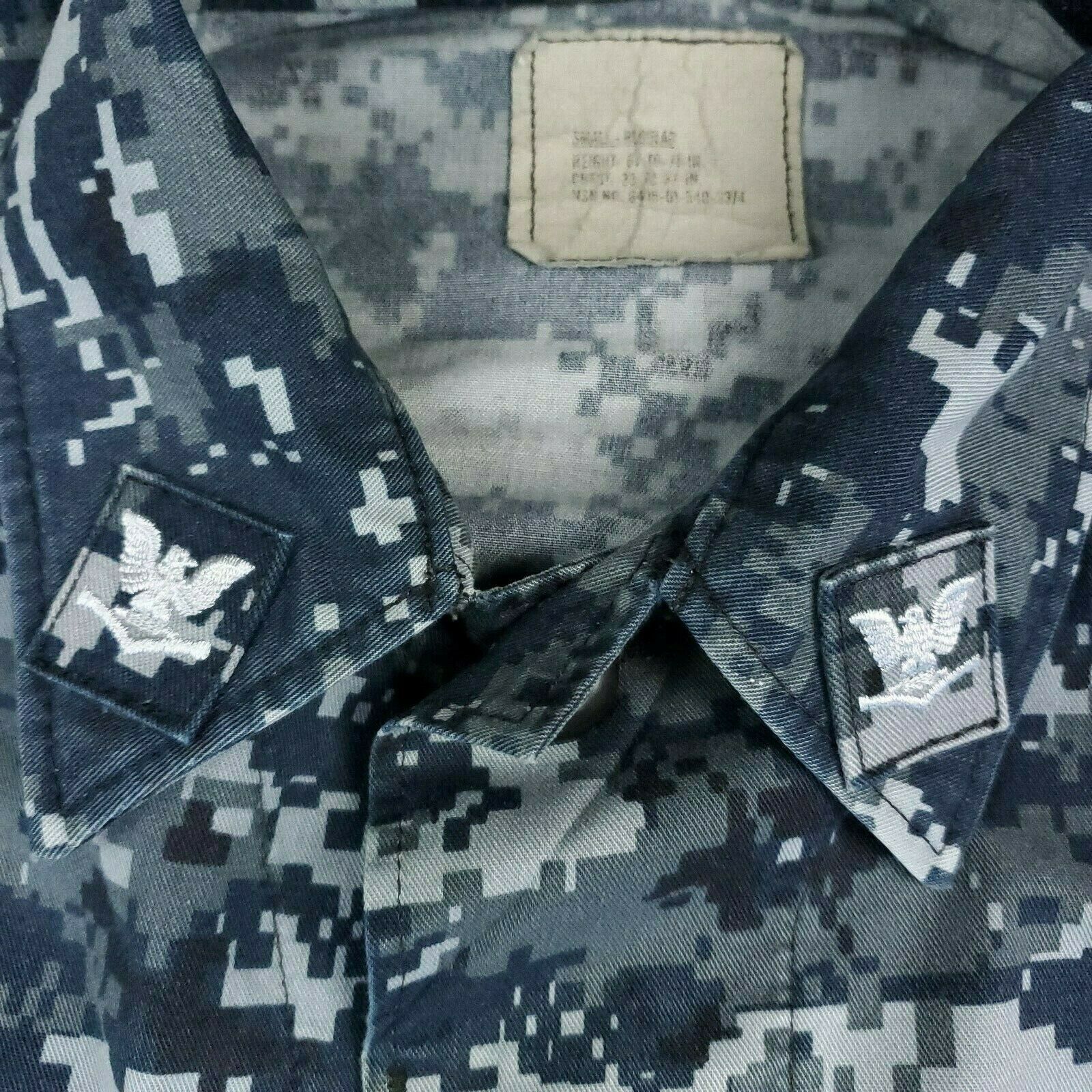 Navy Military Digital Blue Camouflage USN NWU Shi… - image 4