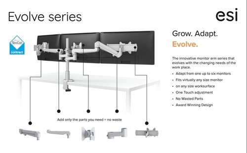 ESI EVOLVE4 - Multi Display 4 Monitor Mount - Brand New in Box!! - Picture 8 of 9