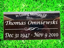 Loved One Memorial Grave Marker Headstone Garden Granite Stone Plaque loss t4