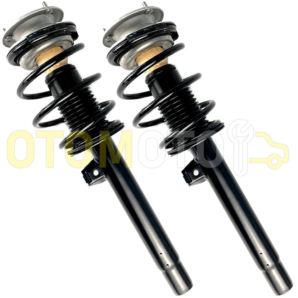 BMW 3 E46 JAMBE DE SUSPENSION AVANT KIT AMORTISSEUR RESSORT COUPELLE PRÉMONTÉ AV - Photo 1/1