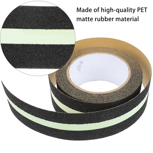 2 Rolls Leuchtende Rutschfeste Aufkleber Reflektierendes Bodenband - Afbeelding 4 van 12