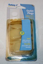 Safety 1st Child Safety Outlet Plugs 20 Pack New Distressed Packaging 6mos  Up