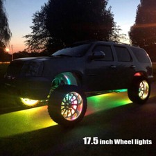 4x 17.5 Dual Row Chasing Wheel Lights For Truck Led Rim Lights Multi-function