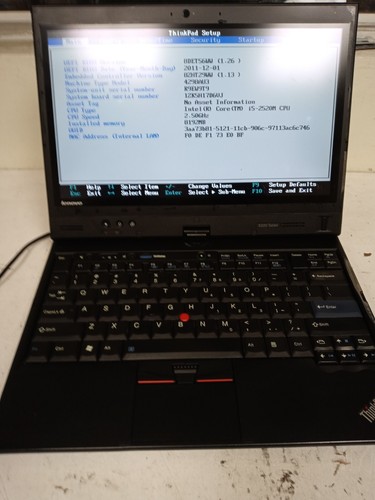 Lenovo ThinkPad X220 Tablet 12.5inch 0GB HDD Intel Core i5 2.5GHz, 8GB RAM NO OS