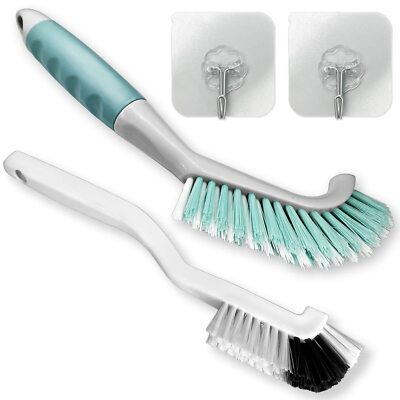 2pcs Cleaning Brushes Multipurpose Right Angle Brush Scrubbing Kitchen Coffeeroo