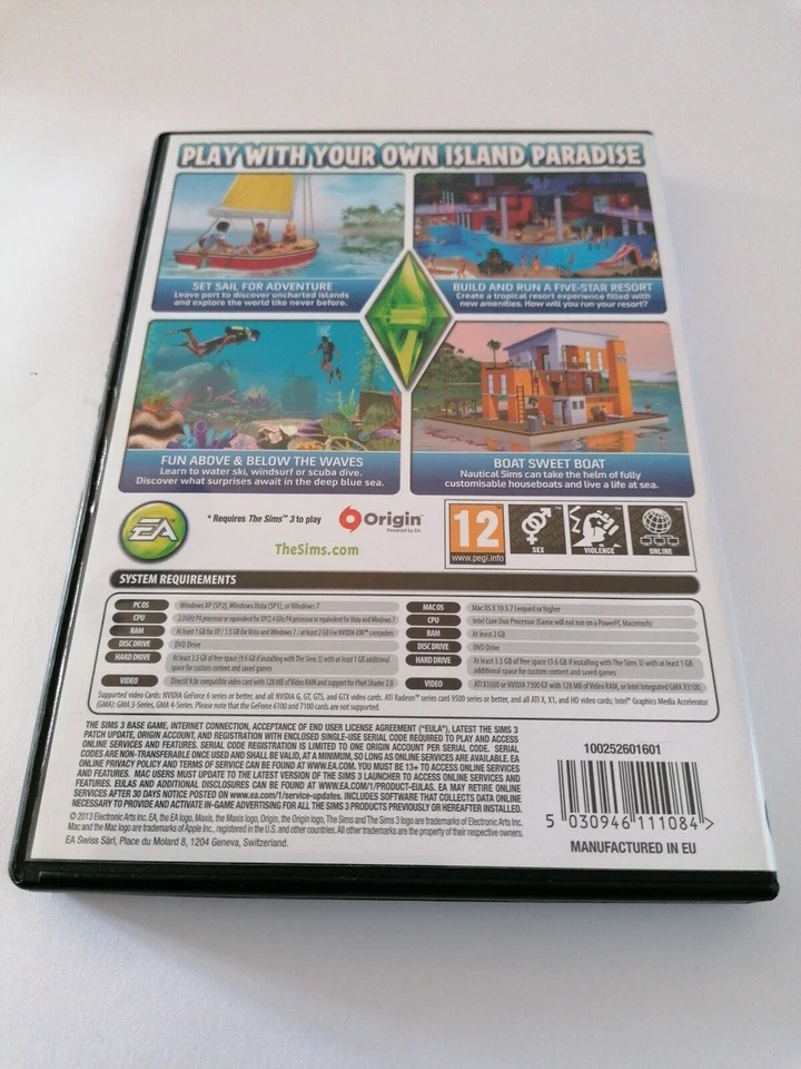 Sims 3 Island Paradise Expansion Pack (PC DVD-ROM/MAC, 2013) - Image 2 of 4