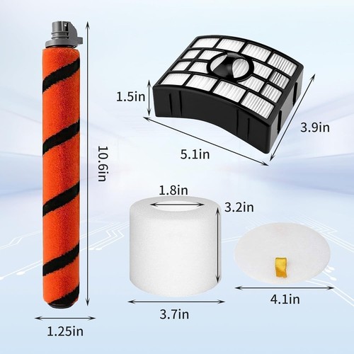 New! Replacement Brush Roll Filter Kit For Shark Apex DuoClean AZ1000 AZ1002 - Picture 4 of 6