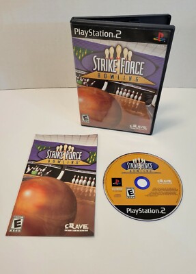 Strike Force Bowling (Sony PlayStation 2, PS2, 2004) Complete w/Manual. TESTED!