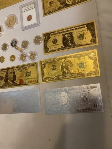 Set USA originale placcato oro puro 24 k 7 mils stratificato oro - Foto 8 di 9