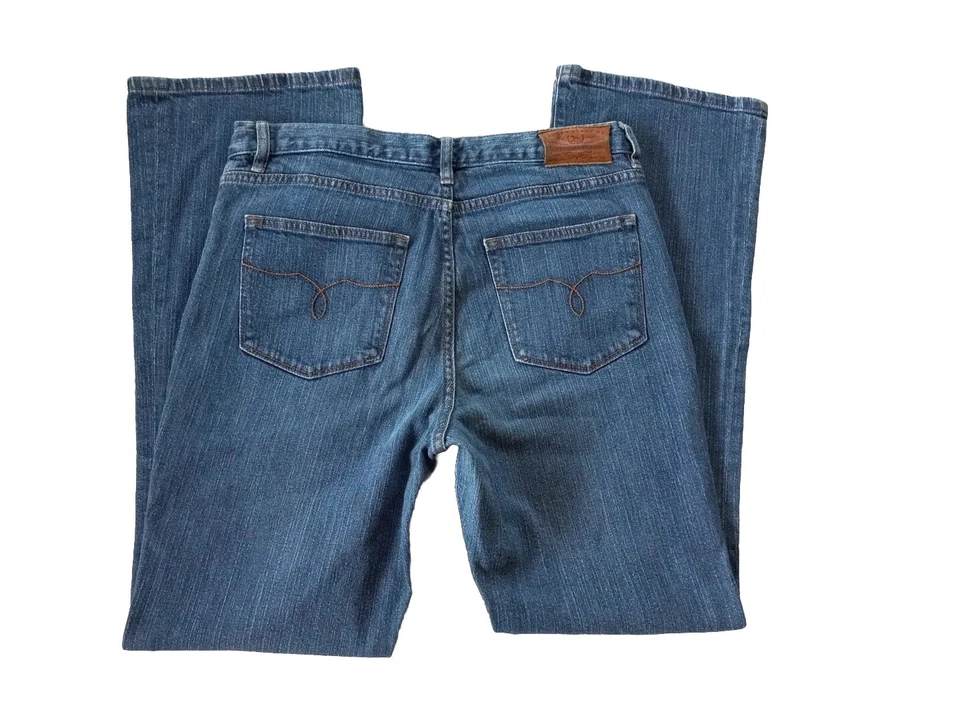 Женские джинсовые брюки LRL Lauren Jeans Co. 6 по внутреннему шву 30 классические прямые синие - Изображение 3 из 4