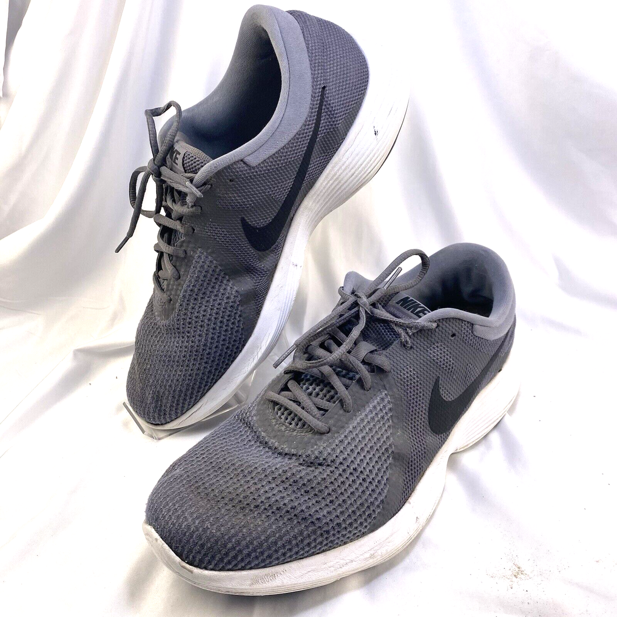 Nike Mens Size 14 W Shoes Revolution AA7402-010 Gray Running Sneakers