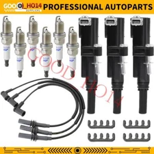 Energy Ignition Coil UF640 + Spark Plug Tune Up Kit For Jeep Liberty 3.7L V6