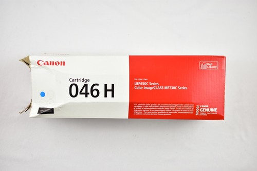 Canon 046 H Cyan High Yield Toner Cartridge Genuine (1253C001) NEW DAMAGED BOX - 第 1/3 張圖片