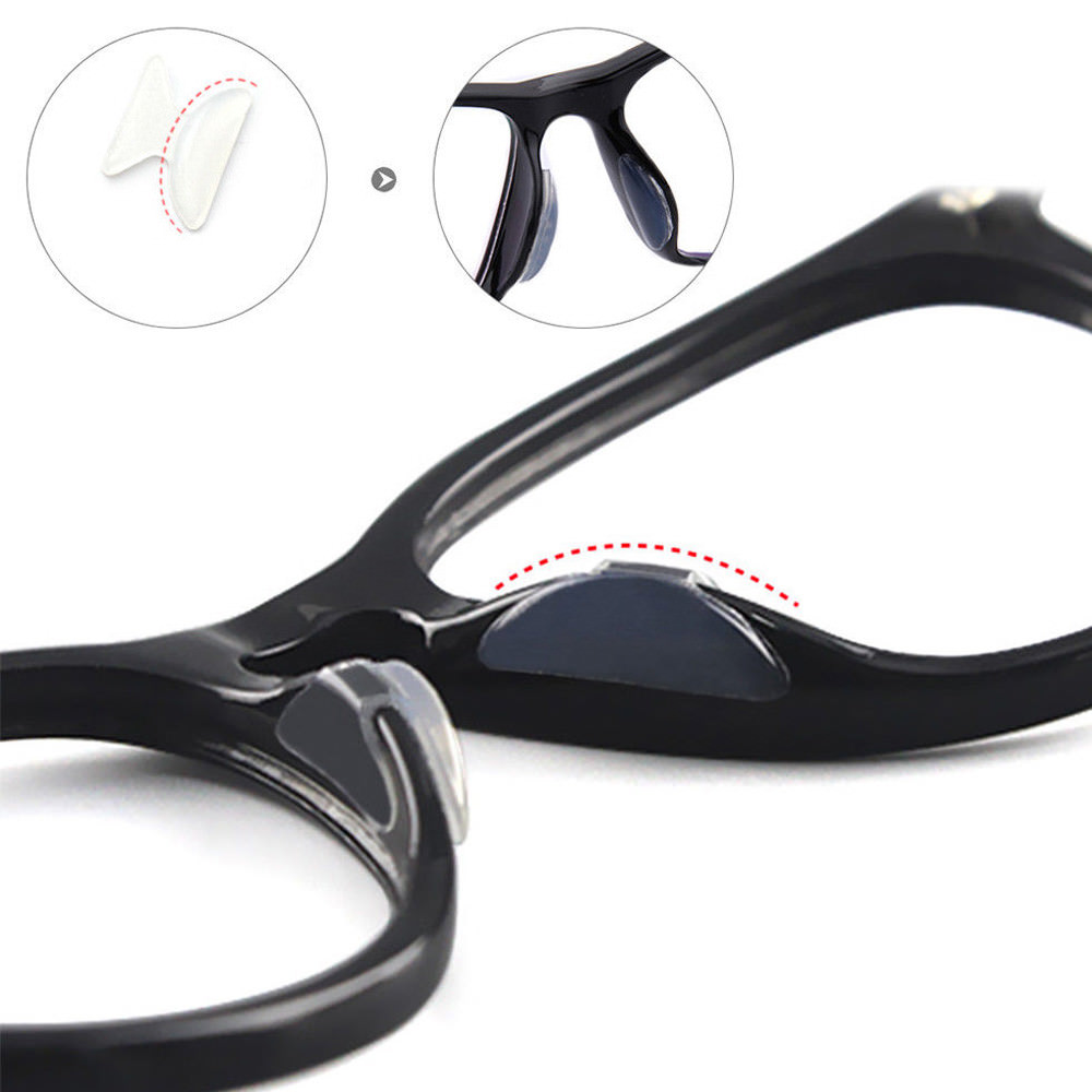 6-12 Pairs Nose Pads Silicone Anti-Slip Stick On Eyeglass For Sunglasses Glasses — image 2