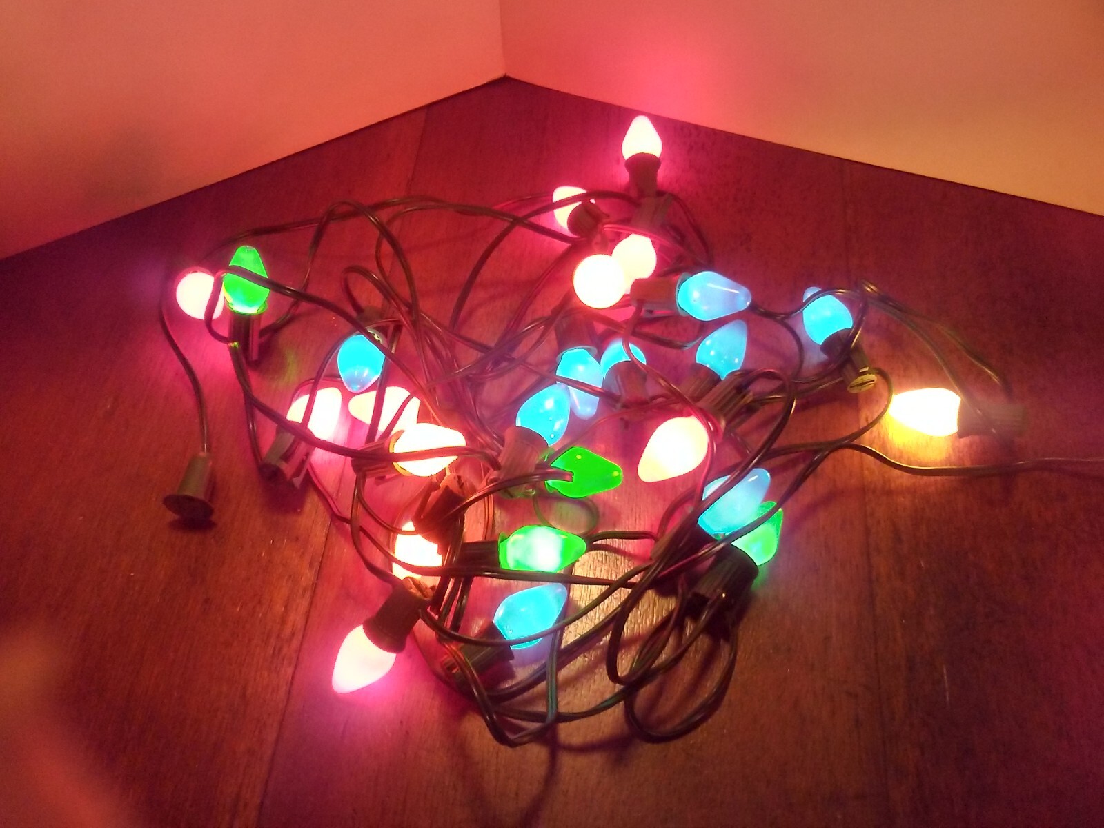 Vintage Amico by Noma Christmas String 25 Lite Set Indoor 25' Long C7