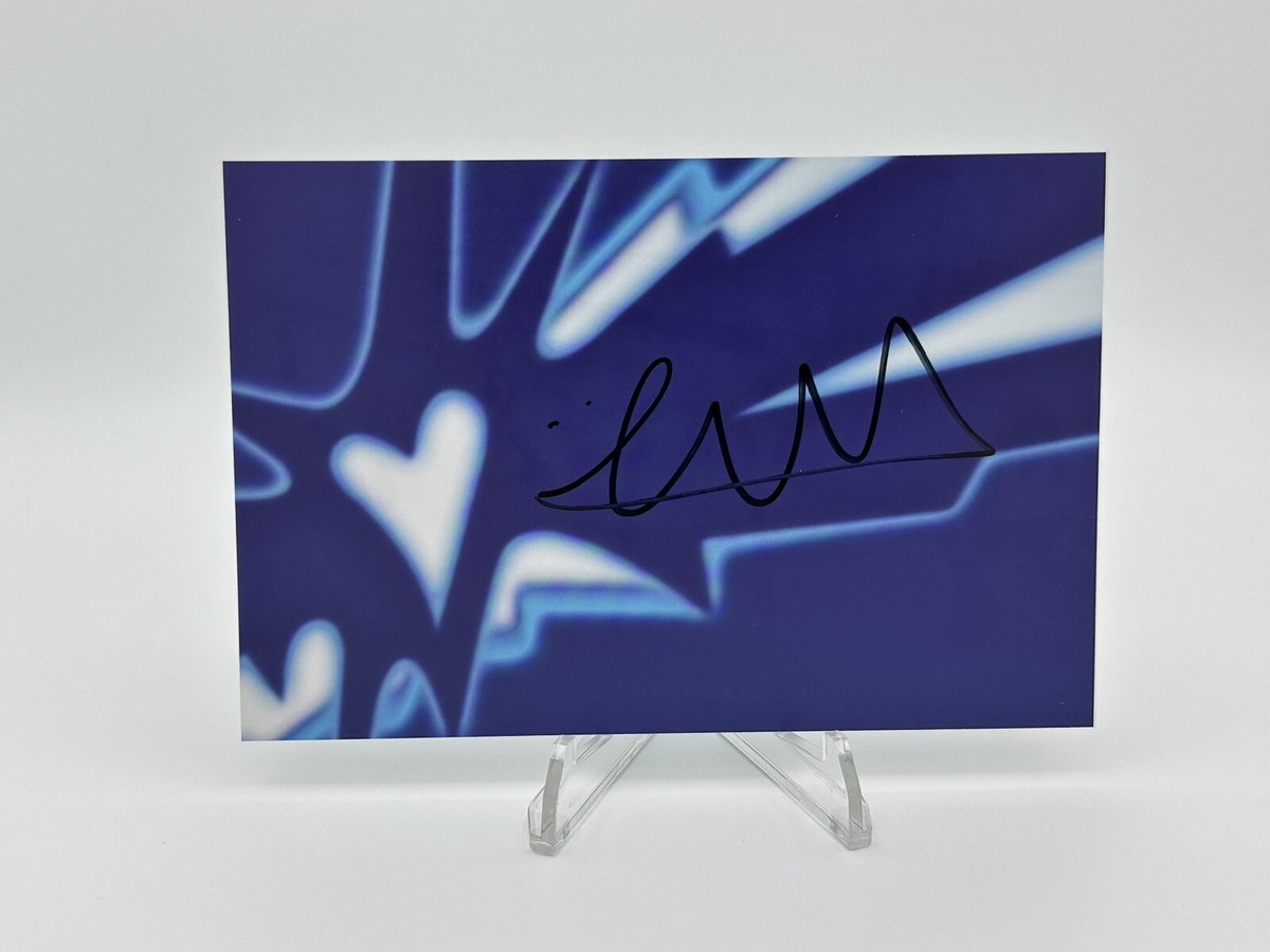 LE SSERAFIM CRAZY EUNCHAE SIGNED POSTCARD 4TH MINI ALBUM HEATHERS