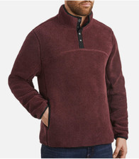 Alpine Sherpa Quarter Snap Pullover - Small - Wine - Member's Mark
