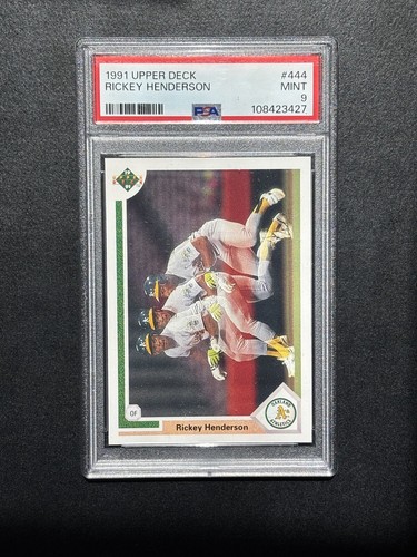 1991 Upper Deck Rickey Henderson PSA 9 Fresh Slab