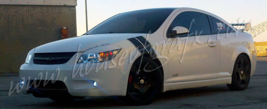 Chevy Chevrolet Cobalt Pontiac G5 vinyl decal decals eyelids eyelid eyebrow - Image 3 of 4