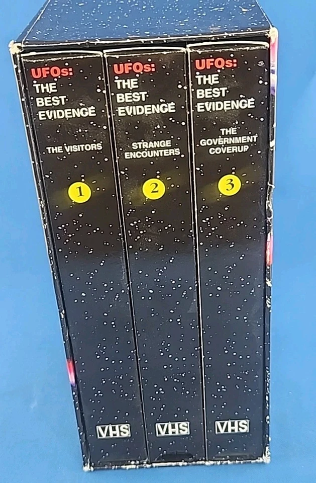 UFOs THE BEST EVIDENCE Collectors Edition 3 VHS Tape Set 1994 Aliens  Altamira - Image 2 of 4