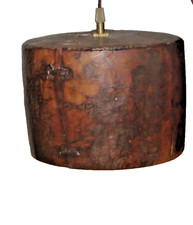 Antique Bucket Lamp / Teak Wood Bucket Pendan...
