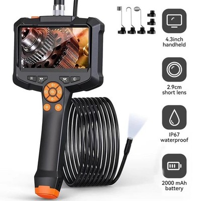 HD 1080P Dual Lens Endoskop Kamera 4,3'' Auto Endoskop Wasserdicht IP67 LED