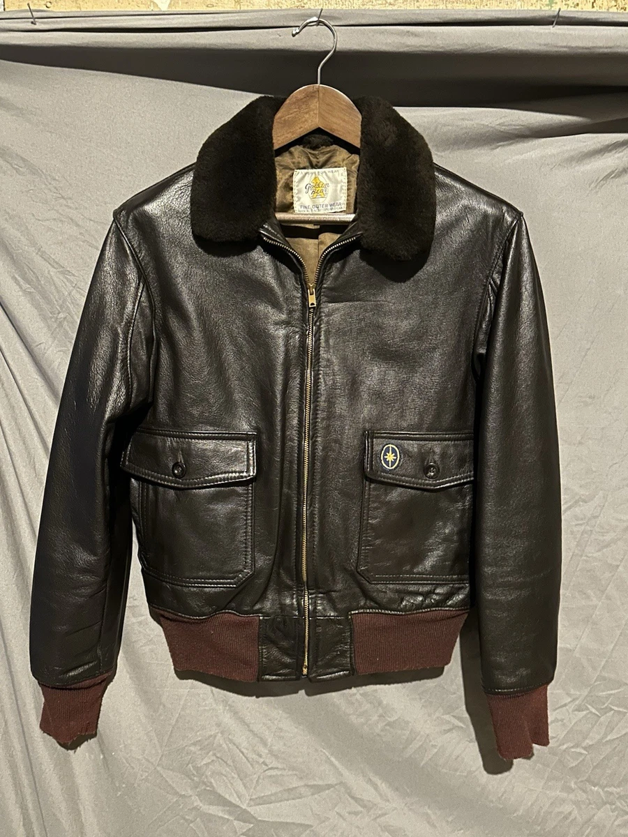 ジャケット・アウター 80s golden bear a2 g1 leather jacket 38 VINTAGE GOLDEN BEAR LEATHER BOMBER JACKET Size 42 | eBay