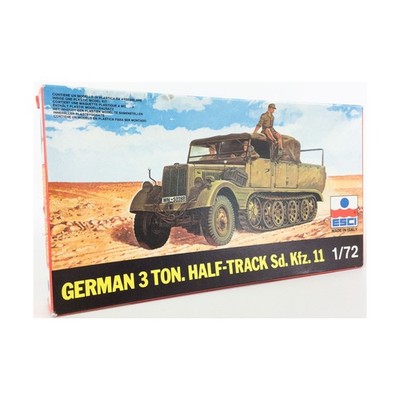 ESCI Historical Plastic 1/72 German 3 Ton Halftrack Sd. Kfz. 11 SW (VG+/New)