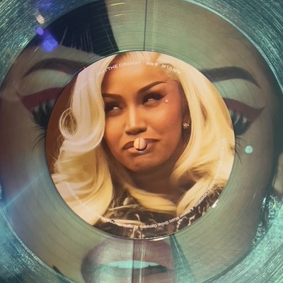 Cardi B - Am I The Drama? RARE courtroom edition - clear blue vinyl 