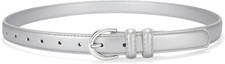 Women Leather Belt for Jeans Pants Fashion Ladies Skinny Belt for Dresses Thin B