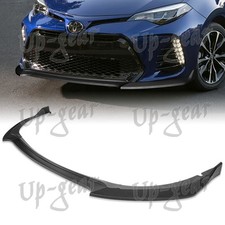 For 2017-2019 Toyota Corolla Se Xse Gt-style Matt Black Front Bumper Lip Spoiler For 2017-2019 Toyota Corolla Se Xse Gt-style Matt Black Front Bumper Lip Spoiler