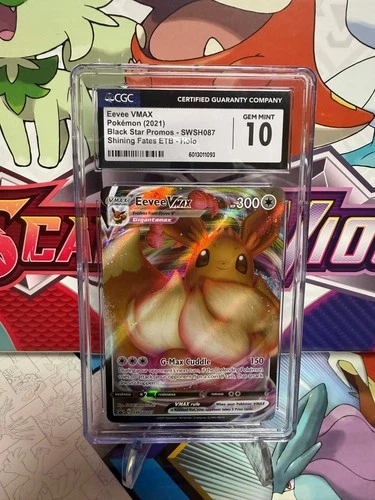 CGC 10 Eevee VMAX SWSH087 Black Star Promo - Shining Fates - Pokemon -SHIPS FAST