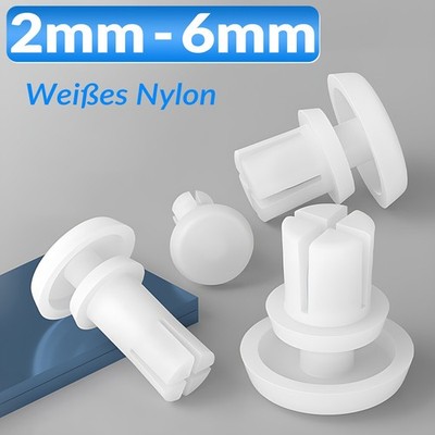 Befestigungsclips Spreiznieten 2 /3 /4 /5 /6 mm Kunststoff Schnappnieten Nieten