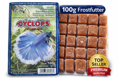 Cyclops / Hüpferlinge 100g Frostfutter  Zierfischfutter Blister 10 Tafeln