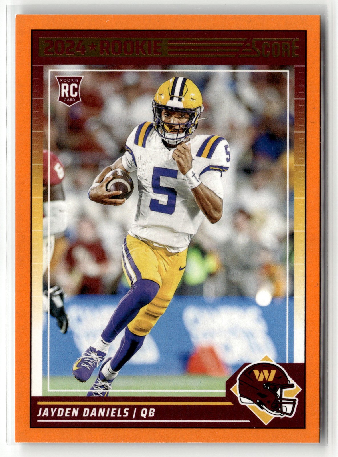 2024 Score #302 Jayden Daniels Rookie Orange