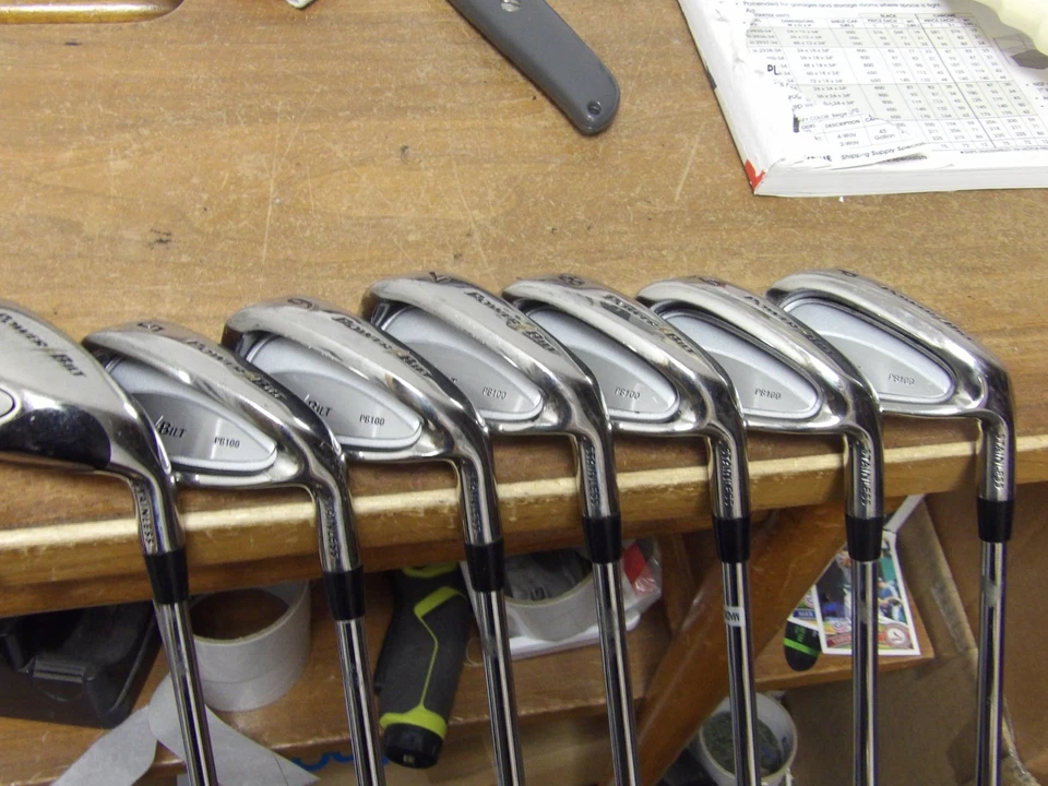 Powerbilt PB100 Irons 3-PW (3 & 4 Hybrids) Regular Flex Steel EXCELLENT!! - Image 4 of 4