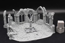 Tabletop Terrain Fantasy Town Plaza Temple Ce...