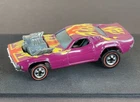 Vintage Hot Wheels Redline 1974 Plum Rodger Dodger - PLASTIC SHOW OFF BASE!