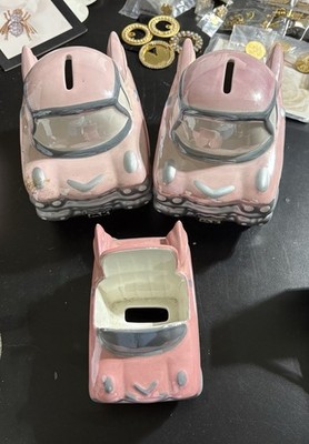 Mary Kay Lot of 2 caddy Piggy Banks 4 cell phone or card holders 