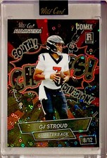 2023 Wild Card Comix Rookie Alumination C.J. Stroud 8/12 Black Rainbow Sparkle