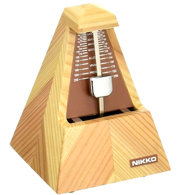 Nikko Kanade 610 Wooden Metronome Yabane Arrow Pattern Made in Japan NEW