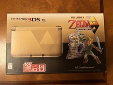 Nintendo 3ds XL The Legend of Zelda A Link Between Worlds Limited Edition Gold