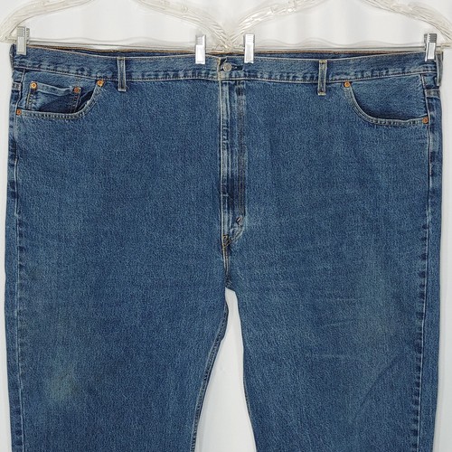 Jeans Levis 550 60x30 grandes altos azules relajados rectos denim lavado medio - Imagen 2 de 12