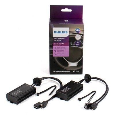 PHILIPS 18952X2 CANBUS Adapter für H7 auf LED Umrüstung 3-in-1-Lösung (2 Stück)