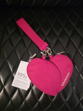 Lululemon Dual Pouch Wristlet Bag  Heart  - Pow Pink Passionate / New