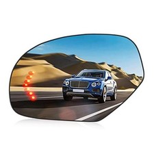 Left Driver Side Heated Mirror Glass Fit 2007-2014 for Chevy Silverado