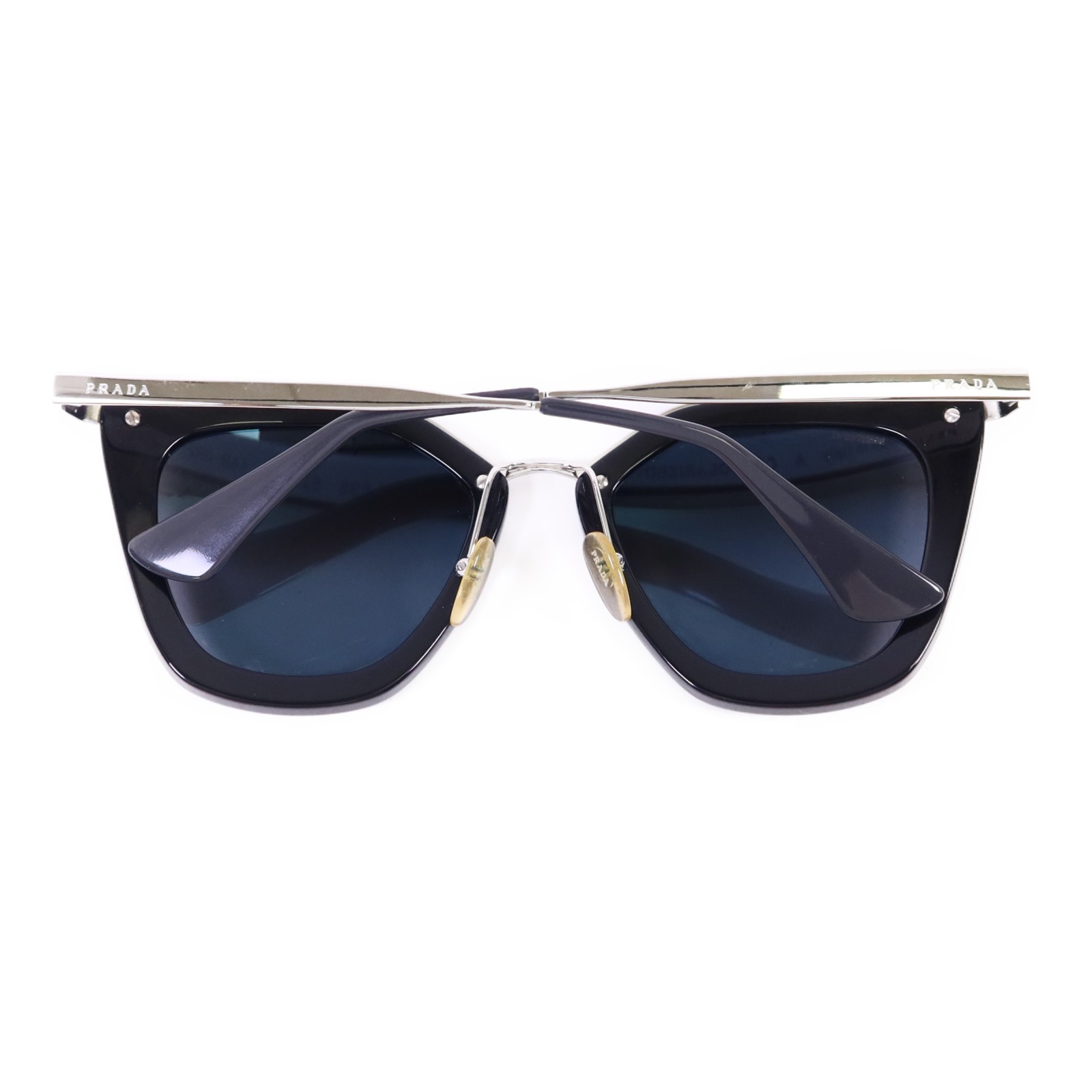 PRADA Sunglasses 1AB-6R2 PVC Metal Black Silver thumbnail 4