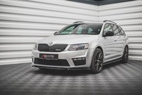 Maxton Design Frontlippe V.4 Passend FüR Skoda Octavia RS Mk3 Schwarz Hochglanz