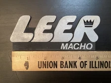 LEER MACHO PICK-UP TRUCK TOPPER EMBLEM 5"